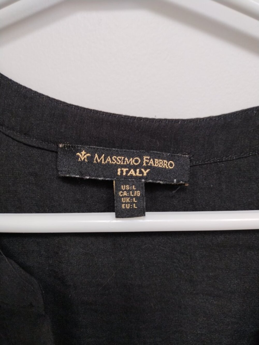 Massino Fabbro long sleeve flowy silky feeling top - Picture 4 of 4